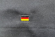 Damen Polohemd schwarz figurbetont Deutschlandflagge