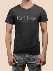 Herren T-Shirt schwarz Anno 2025