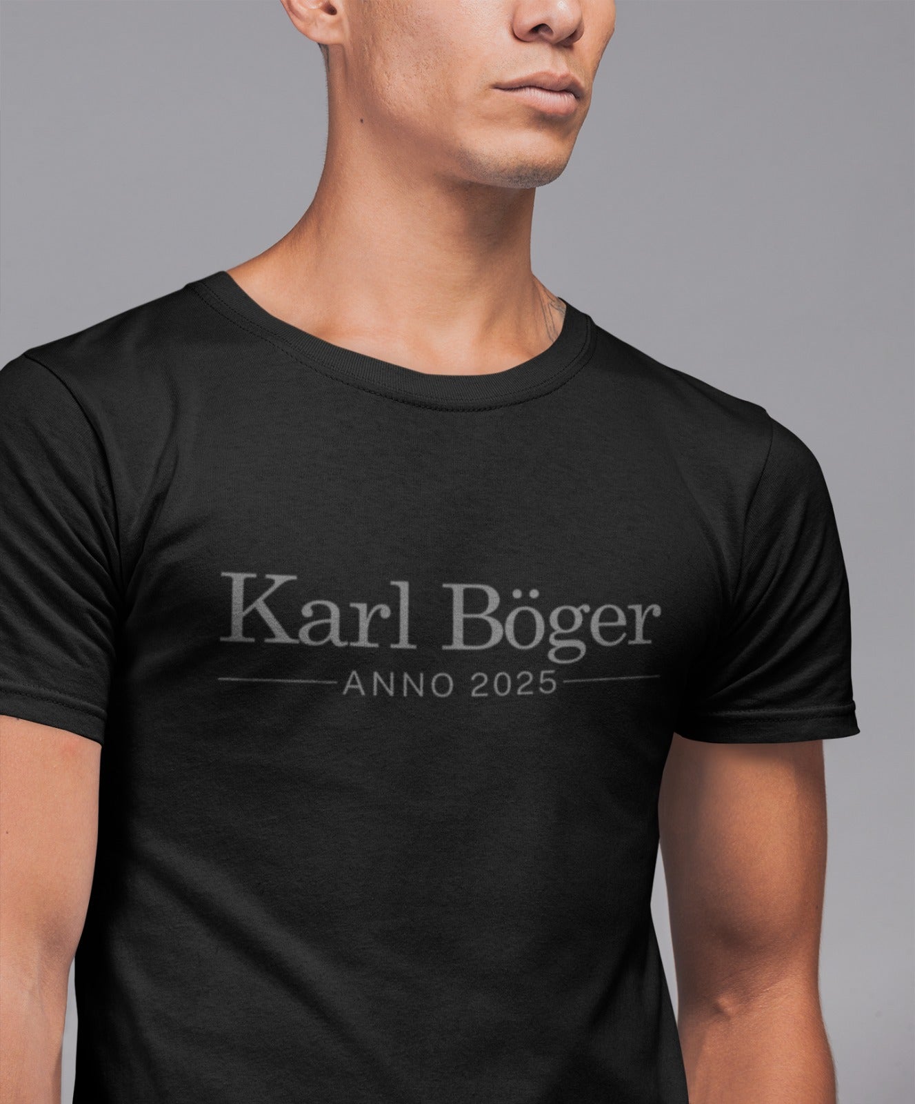 Herren T-Shirt schwarz Anno 2025