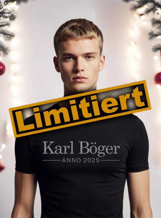 Herren T-Shirt schwarz Anno 2025