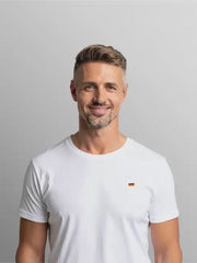 Herren T-Shirt weiß Deutschlandflagge