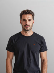 Herren T-Shirt schwarz Deutschlandflagge