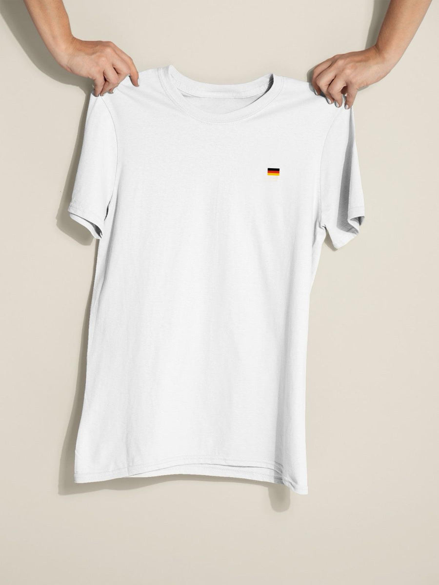 Herren T-Shirt weiß Deutschlandflagge
