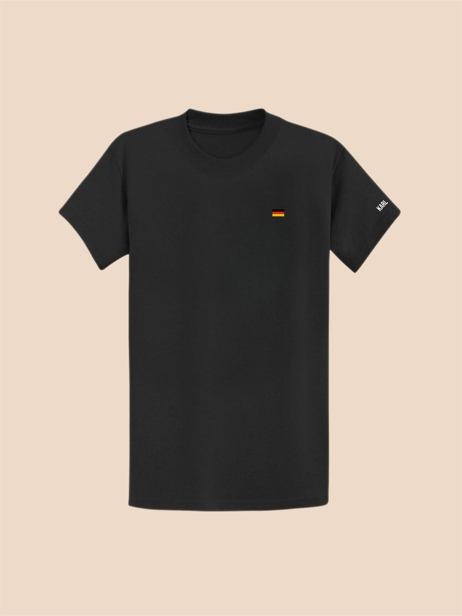 Herren T-Shirt schwarz Deutschlandflagge